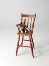 antique child's wooden chair