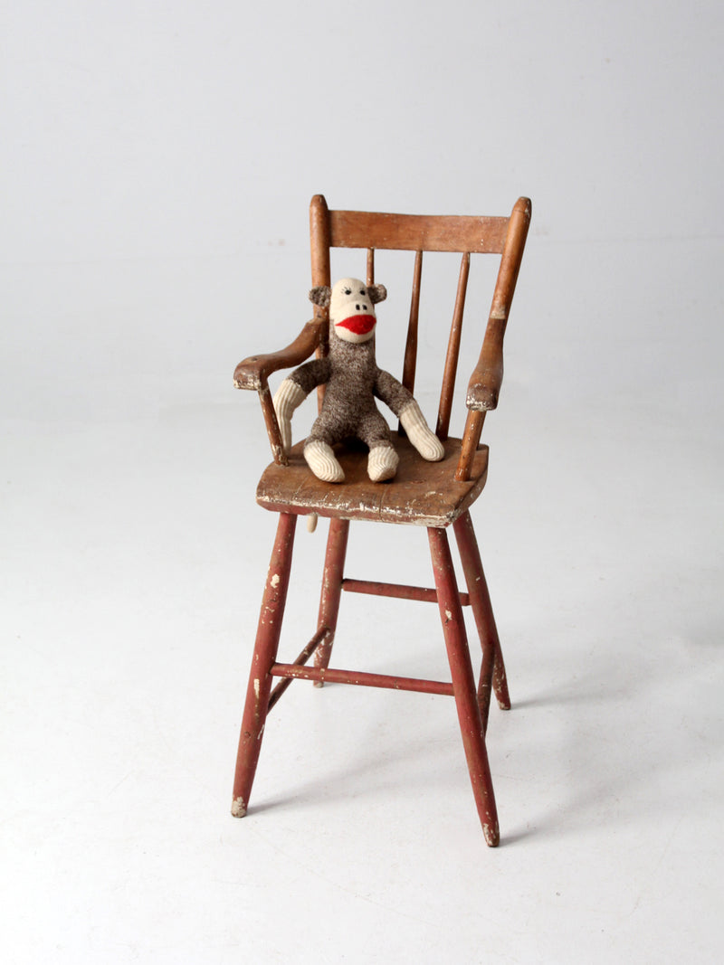 antique child's wooden chair