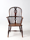 antique English Windsor arm chair