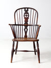 antique English Windsor arm chair