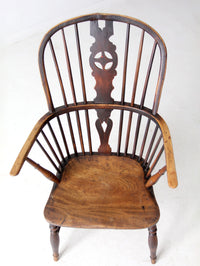 antique English Windsor arm chair
