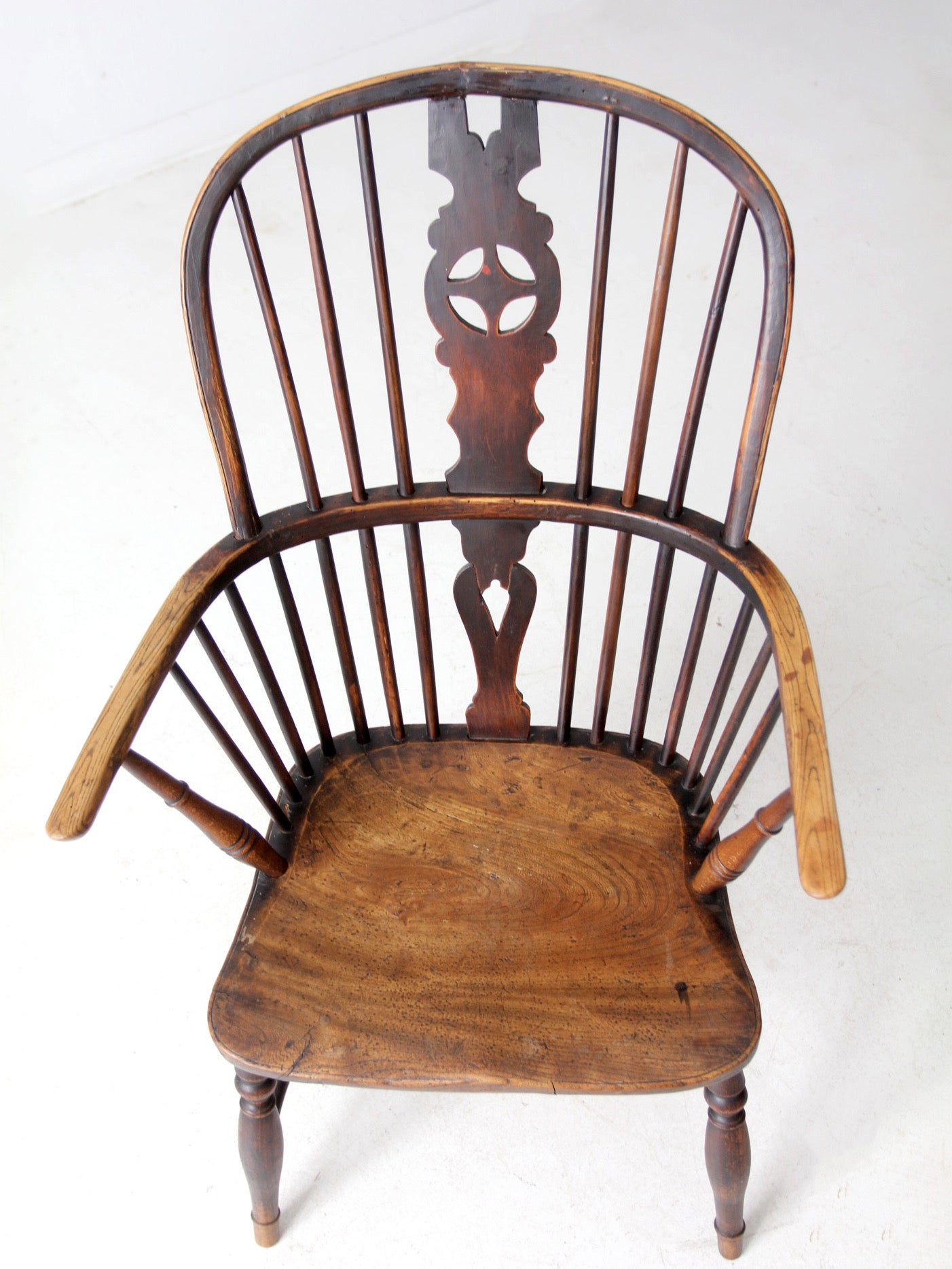 antique English Windsor arm chair