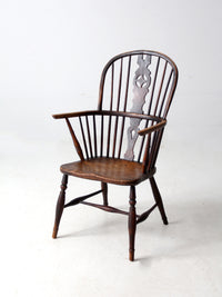 antique English Windsor arm chair