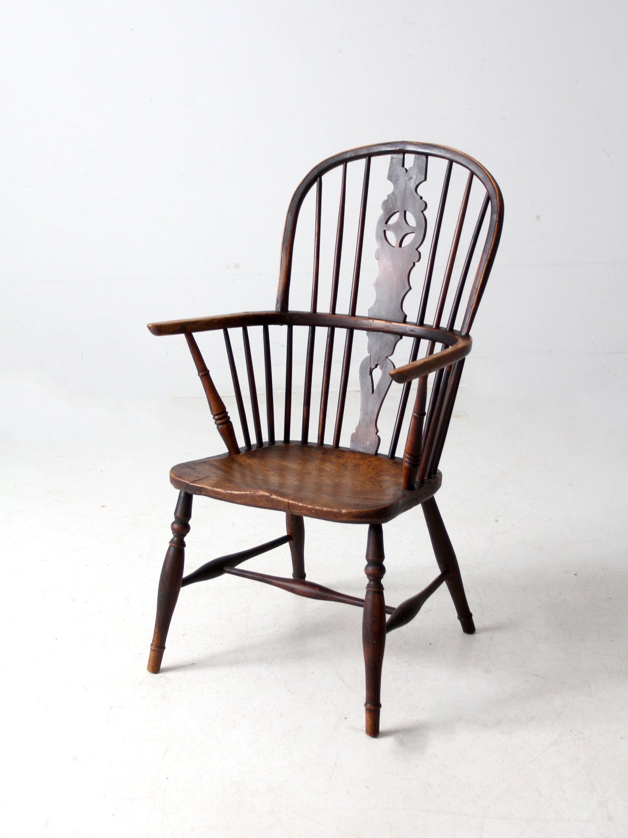 antique English Windsor arm chair