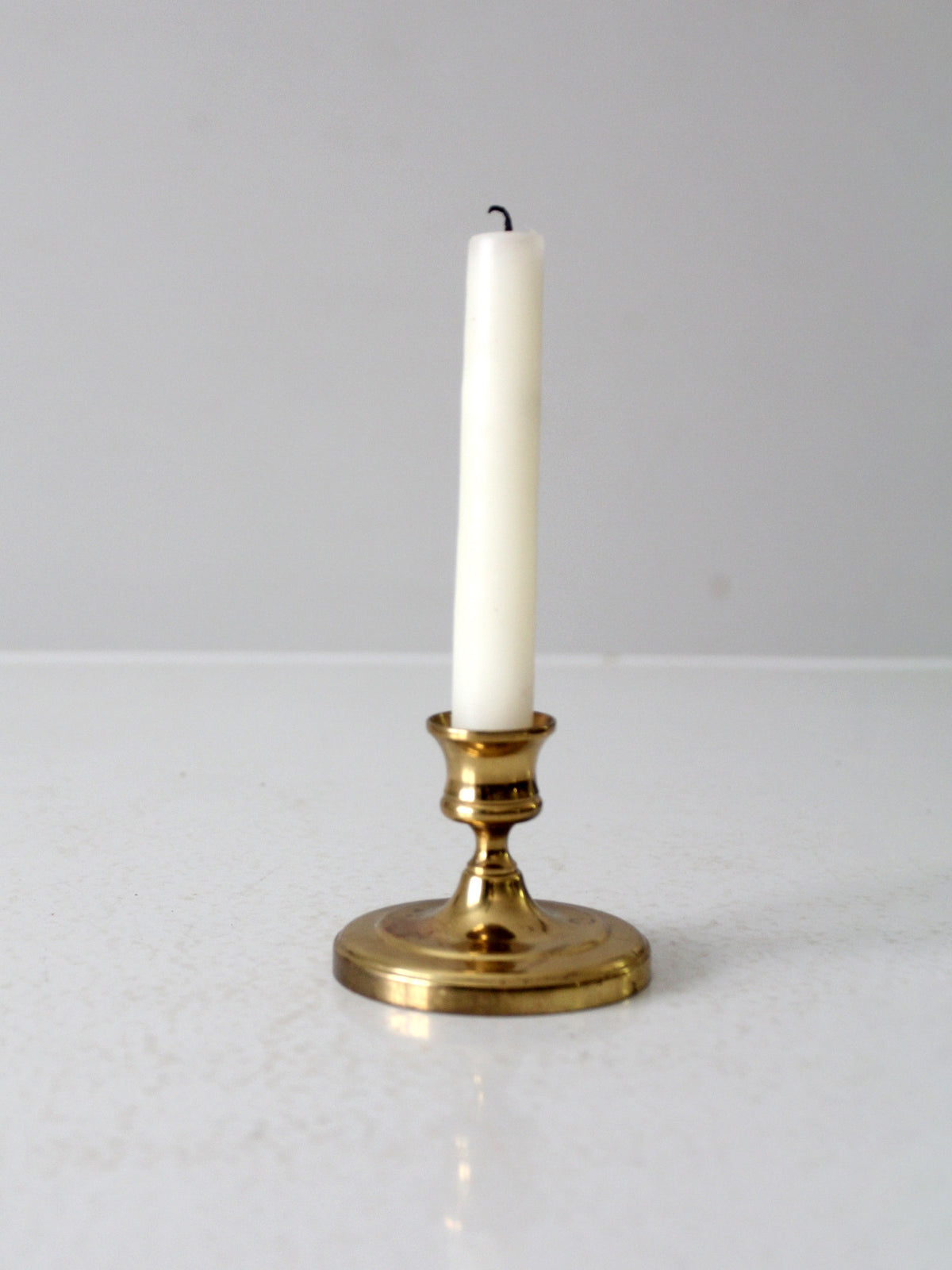 vintage brass candlestick holder