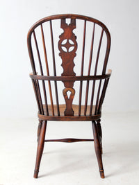 antique English Windsor arm chair
