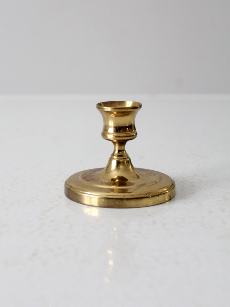 vintage brass candlestick holder