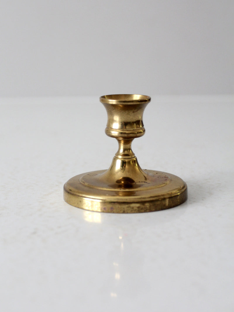 vintage brass candlestick holder