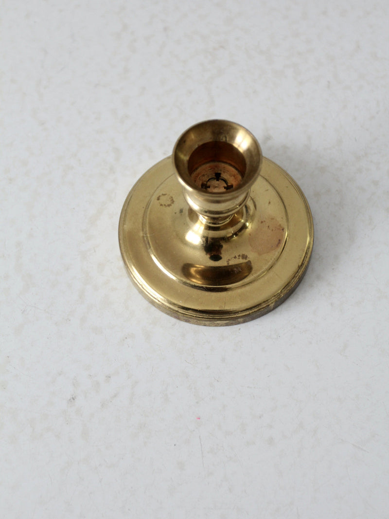 vintage brass candlestick holder