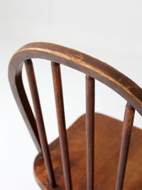 pair of vintage Windsor spindle back chairs