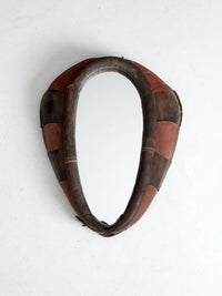 vintage equestrian horse collar mirror