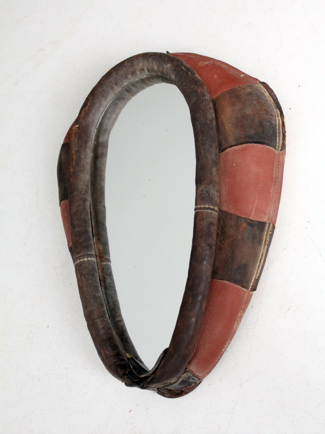 vintage equestrian horse collar mirror