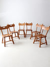 mid-century H. Willett maple dining chairs set of 6