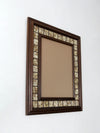 vintage mosaic stone inset picture frame