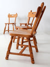 mid-century H. Willett maple dining chairs set of 6