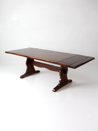 vintage Spanish style trestle dining table