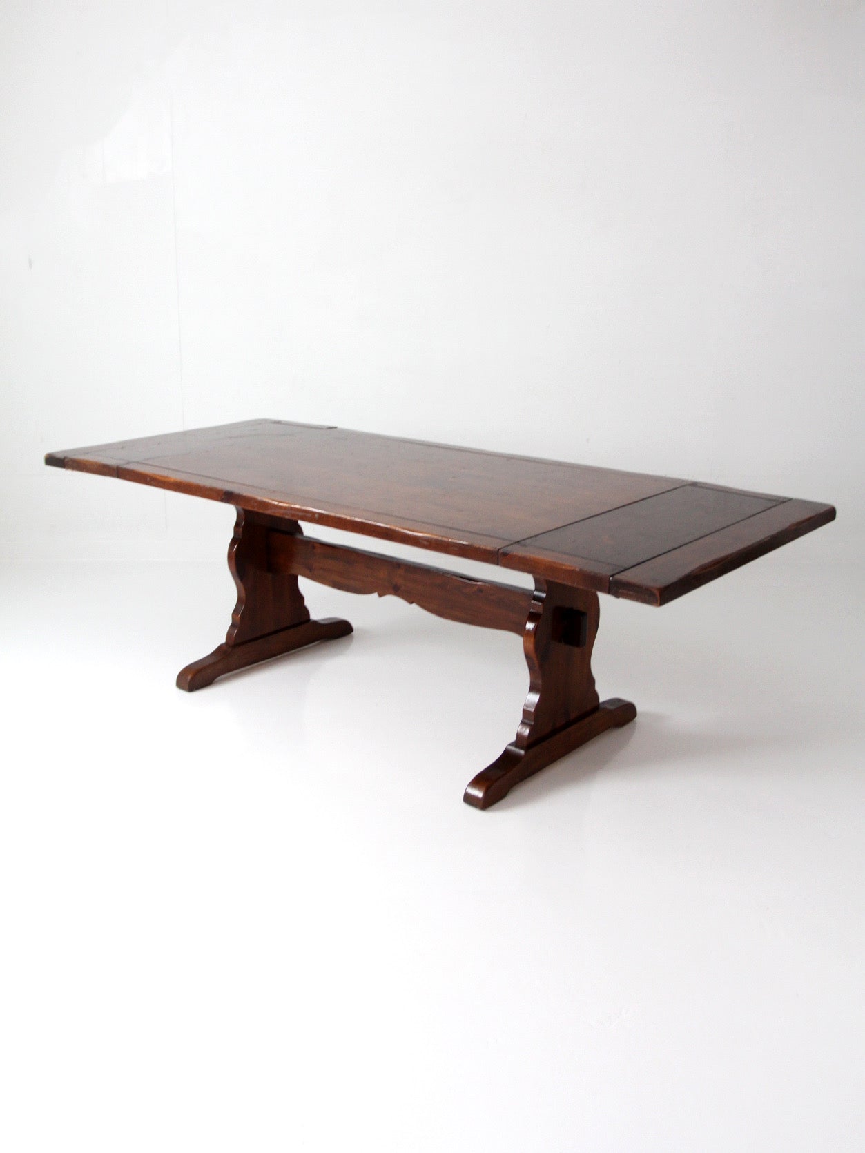 vintage Spanish style trestle dining table