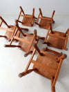 mid-century H. Willett maple dining chairs set of 6