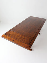 vintage Spanish style trestle dining table
