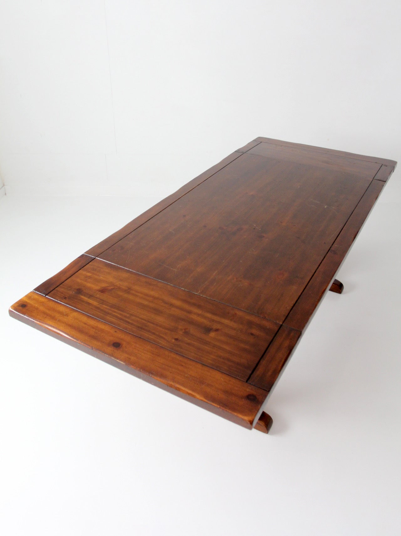 vintage Spanish style trestle dining table