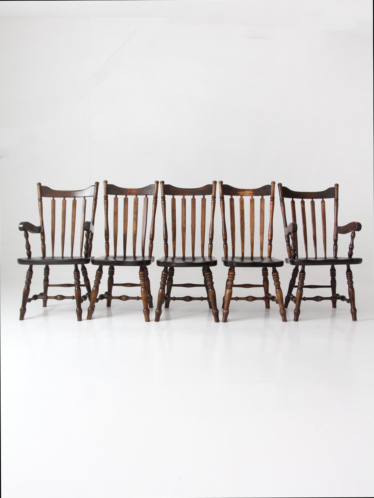vintage Bennington Vermont Windsor dining chairs set of 5