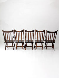 vintage Bennington Vermont Windsor dining chairs set of 5