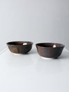 pair vintage studio pottery bowls