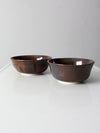 pair vintage studio pottery bowls