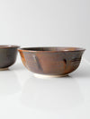 pair vintage studio pottery bowls