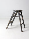 vintage painted wood step ladder