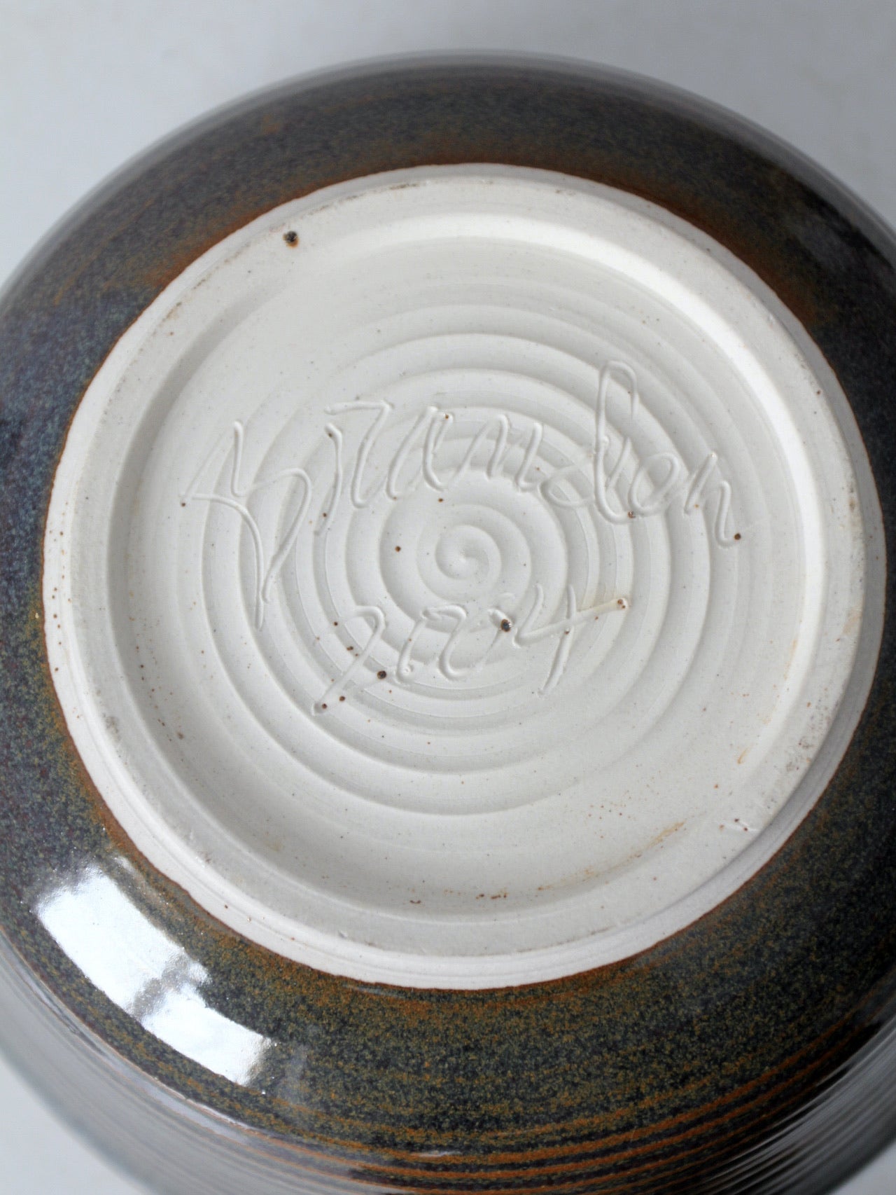 pair vintage studio pottery bowls