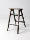 vintage painted wood step ladder