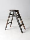 vintage painted wood step ladder