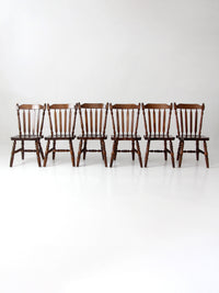 vintage Colonial spindle back dining chairs set of 6