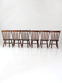vintage Colonial spindle back dining chairs set of 6