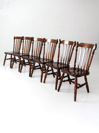vintage Colonial spindle back dining chairs set of 6