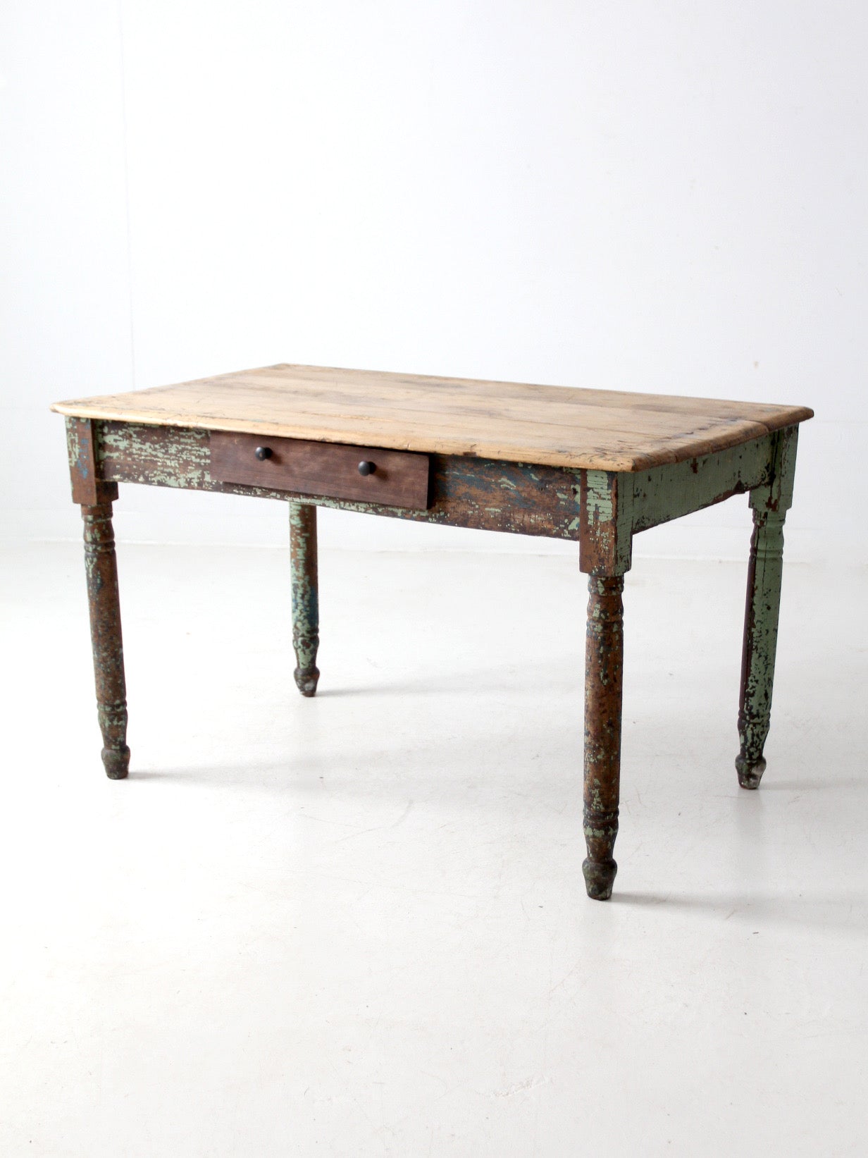 antique painted farmhouse table