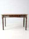 antique painted farmhouse table