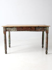 antique painted farmhouse table
