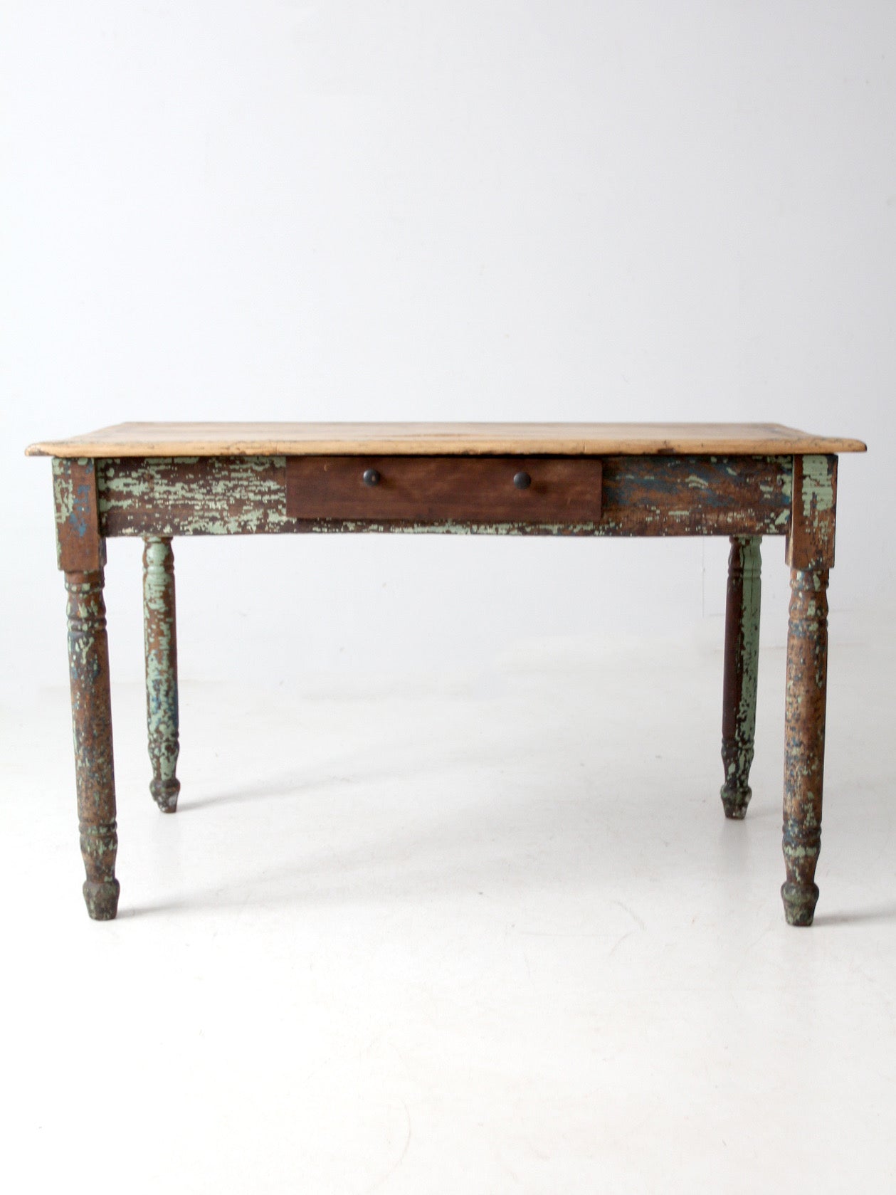 antique painted farmhouse table