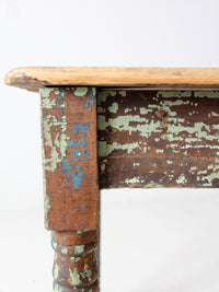 antique painted farmhouse table