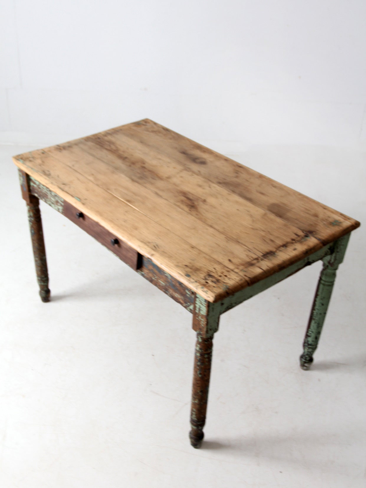 antique painted farmhouse table