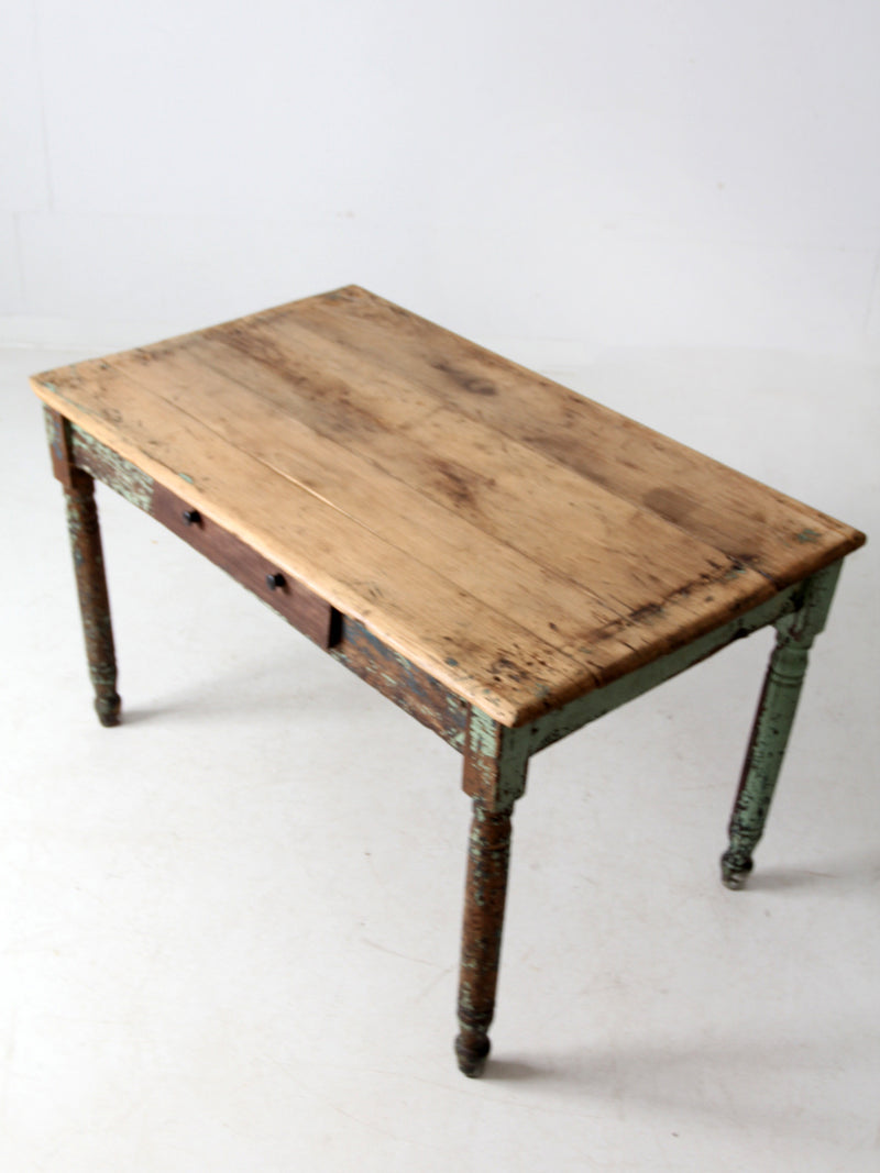 antique painted farmhouse table