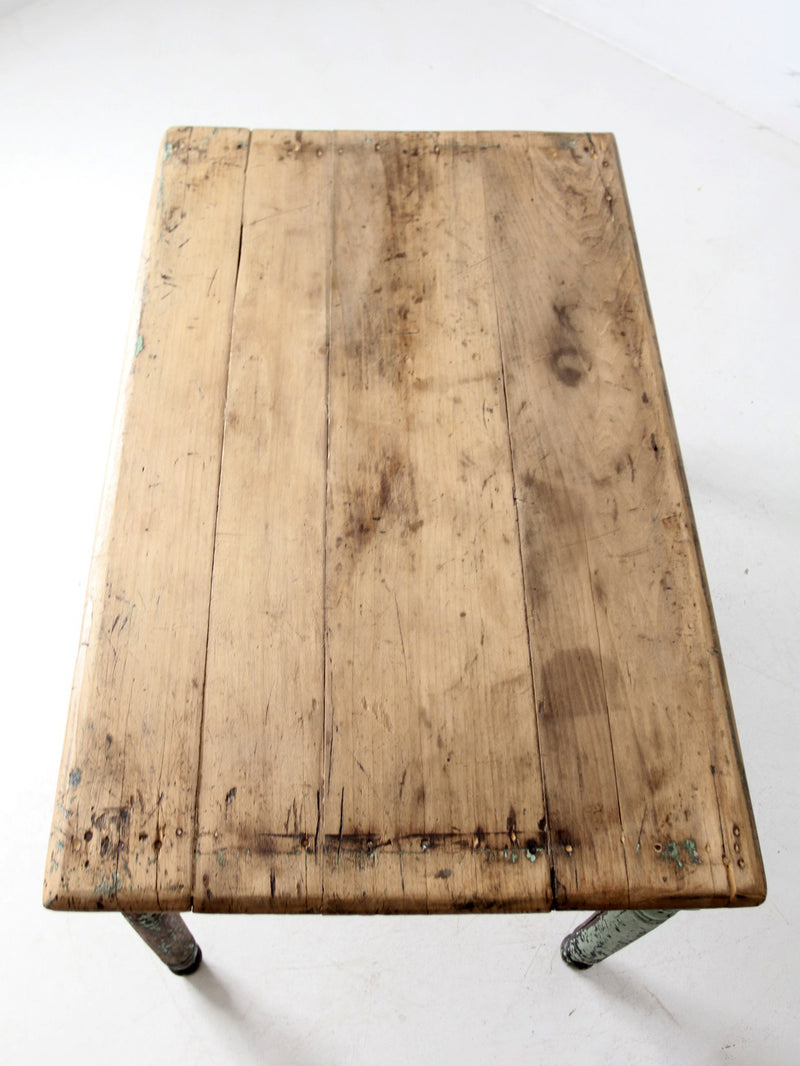 antique painted farmhouse table