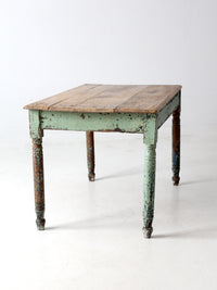 antique painted farmhouse table