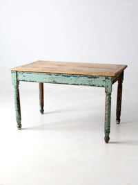 antique painted farmhouse table