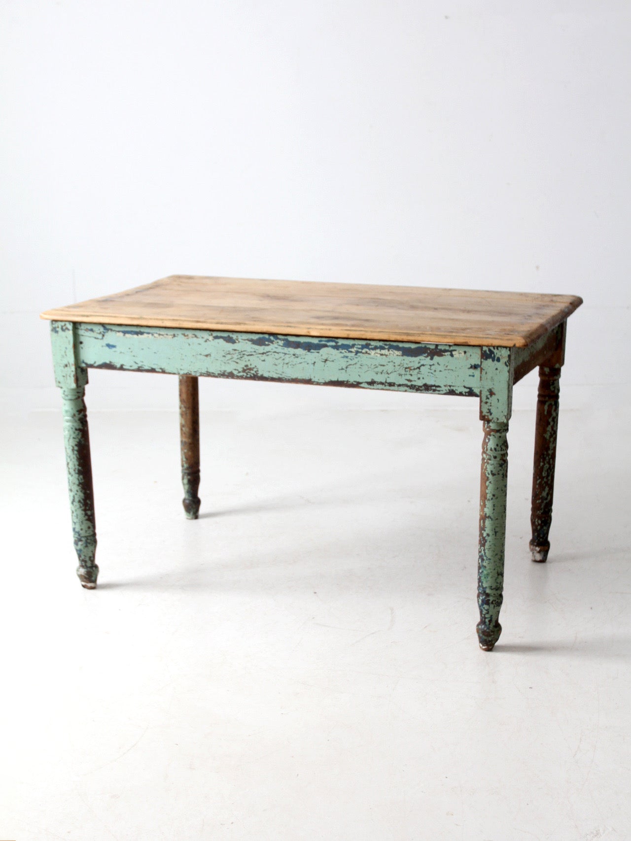 antique painted farmhouse table