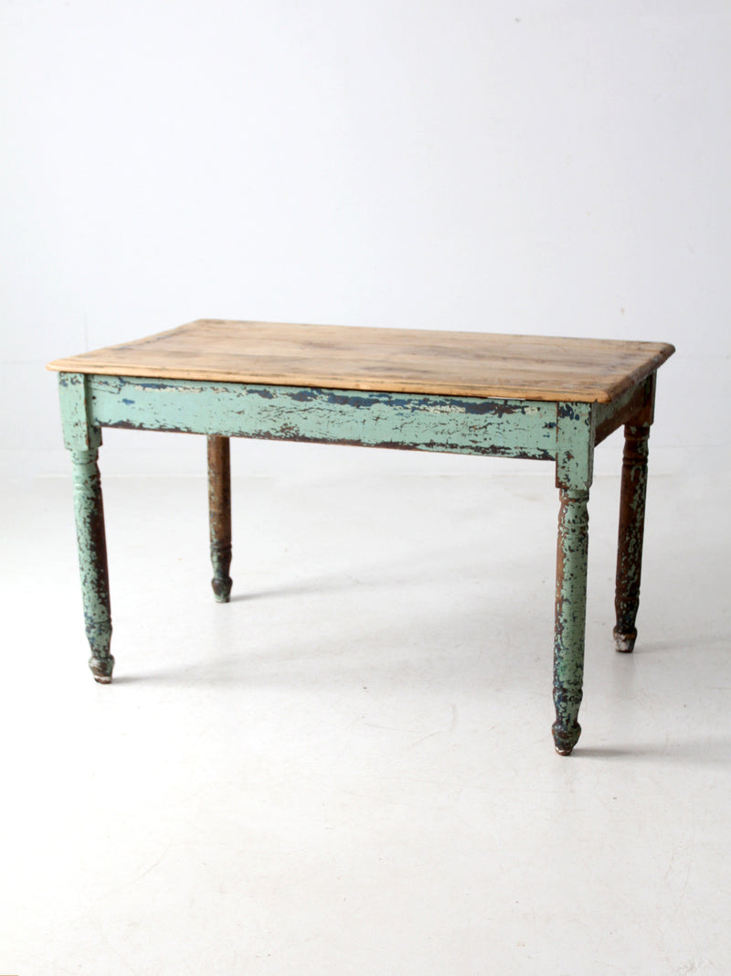 antique painted farmhouse table