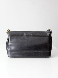 vintage 1970s Rolfs black leather shoulder bag