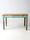 antique painted farmhouse table